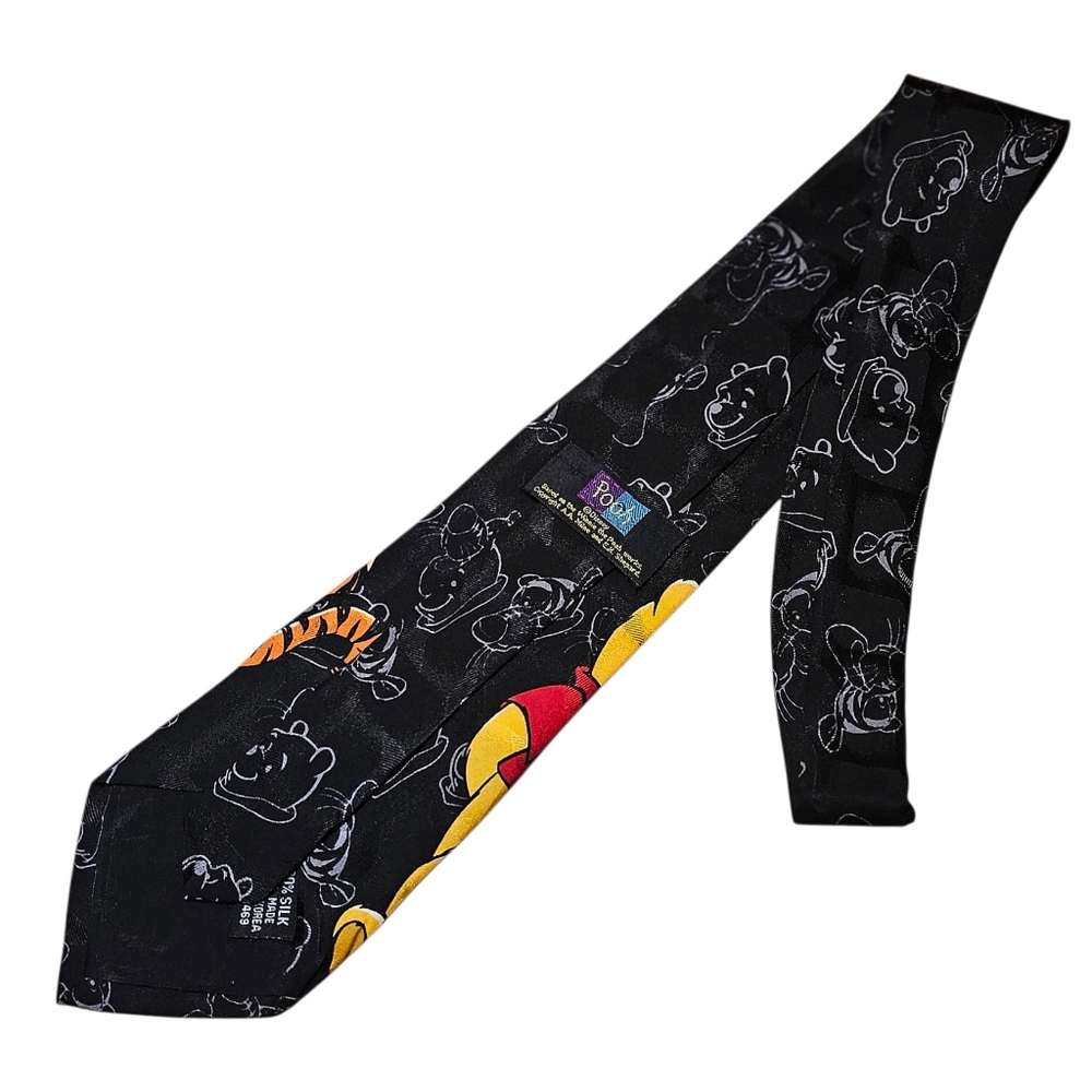 Winnie the Pooh Black and Orange Tie - Picture 2 of 11